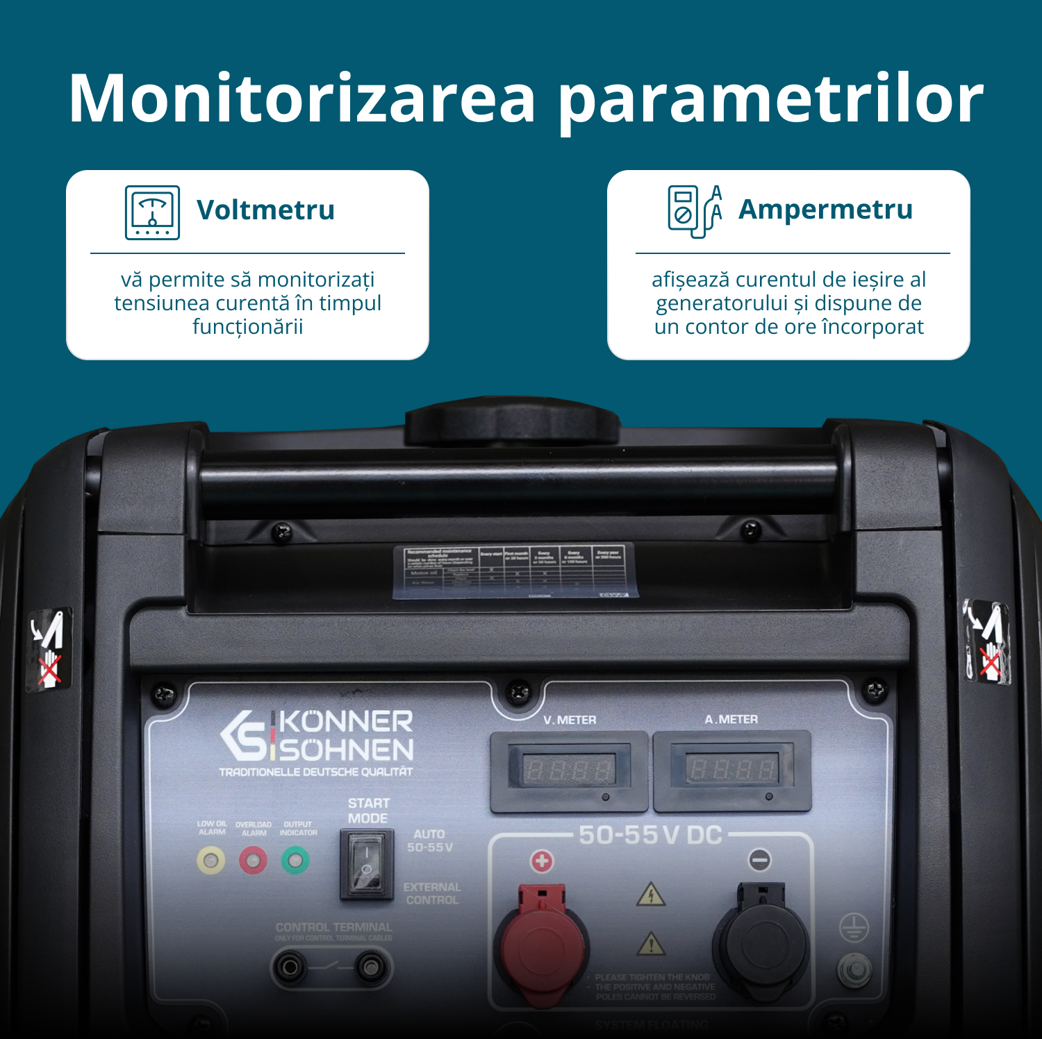 Generator de curent continuu KS 48VS-DC, versiunea 50–55V