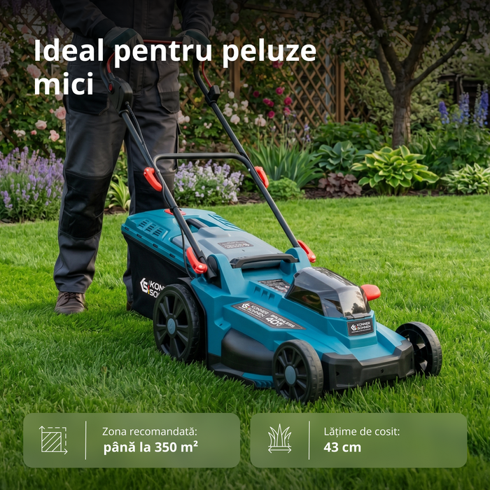 Pachet promoțional pentru îngrijirea gazonului KS 43LM-BCT40V-SET