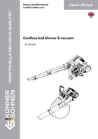 Zahradní akumulátorový vysavač-fukar KS LBV-40V