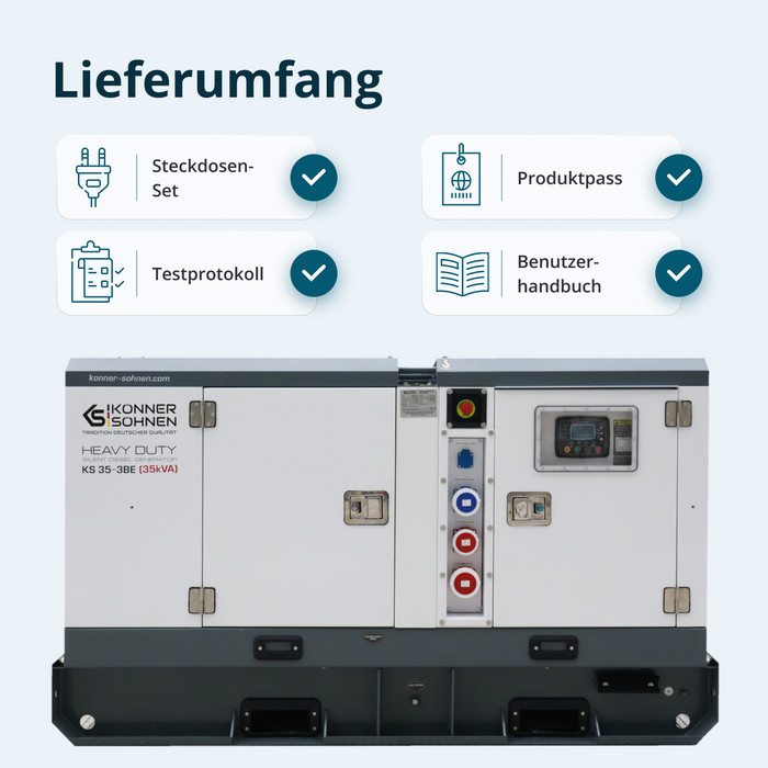 Dreiphasiges Diesel-Kraftwerk KS 35-3BE