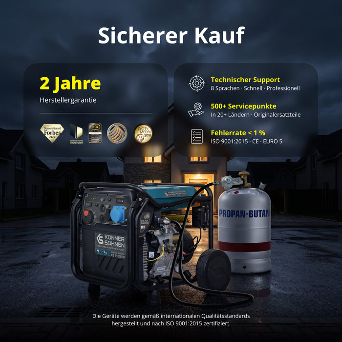 LPG/Benzin-Inverter-Generator KS 8100iEG