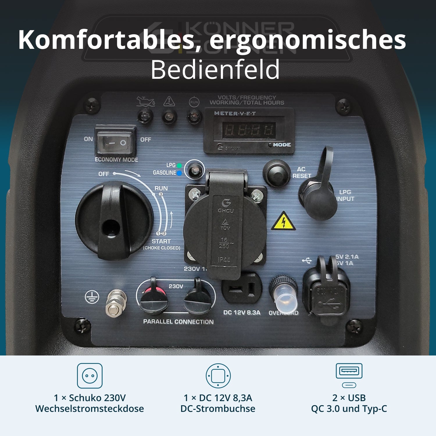 LPG/Benzin-Inverter-Generator KS 3100iG S