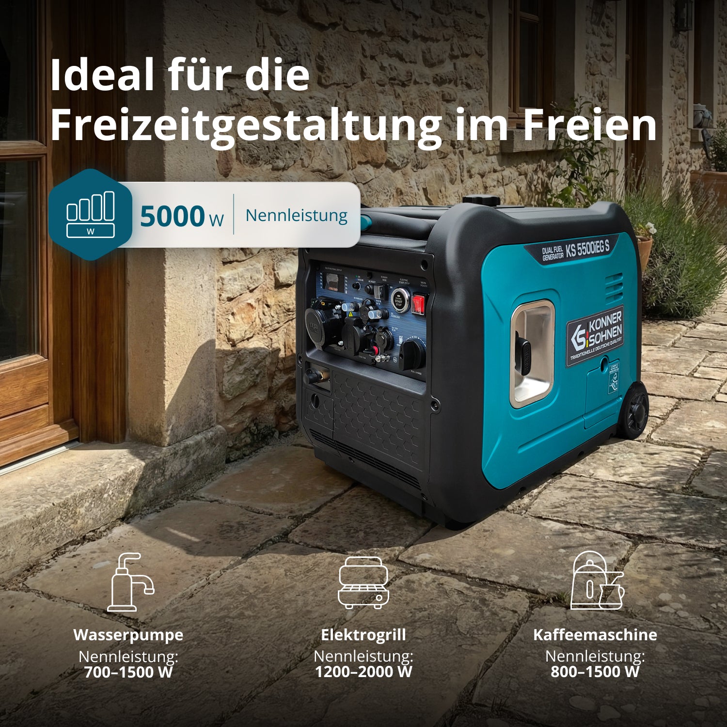 LPG/Benzin-Inverter-Generator KS 5500iEG S