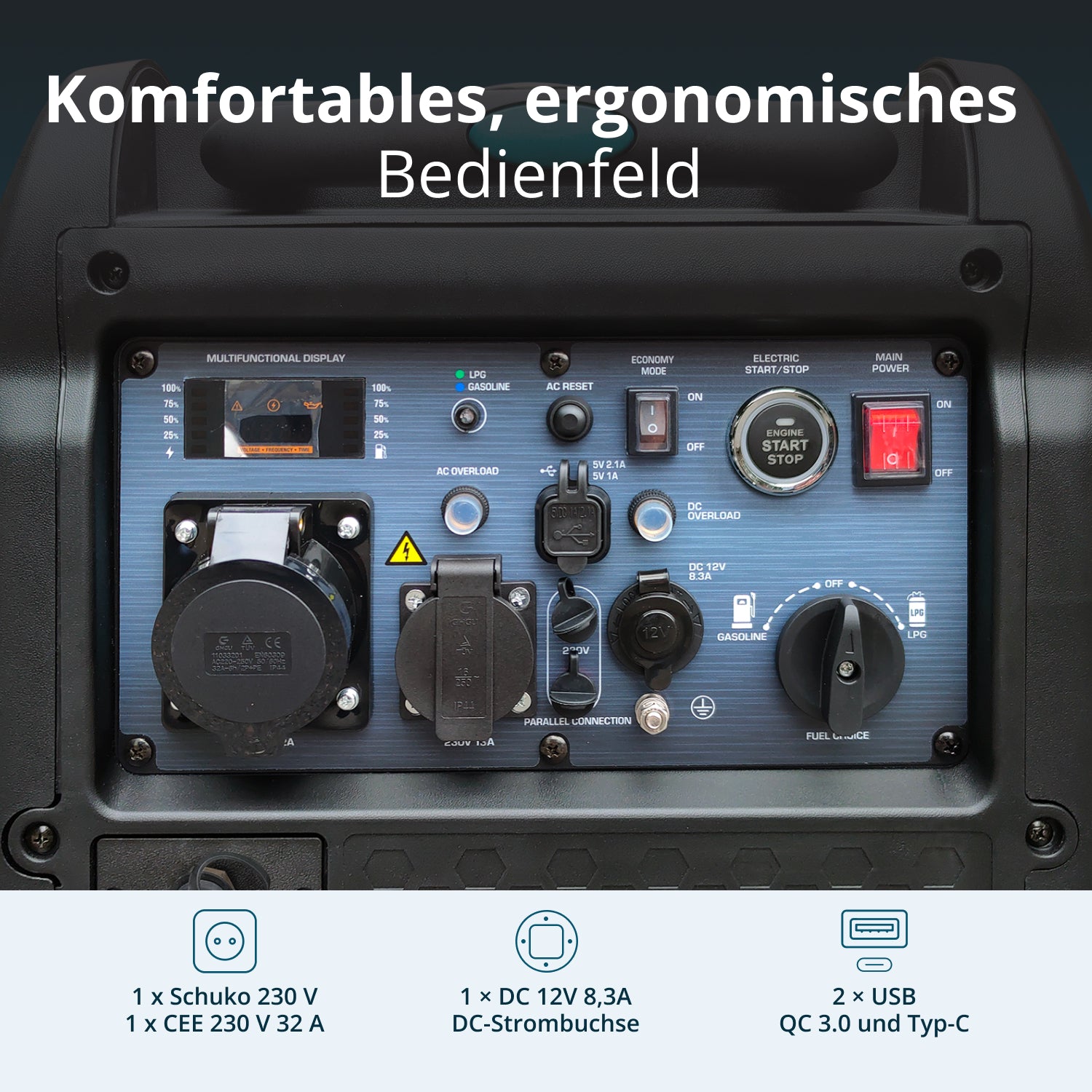 LPG/Benzin-Inverter-Generator KS 5500iEG S