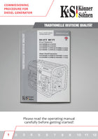 Procedimento de comissionamento para gerador a diesel