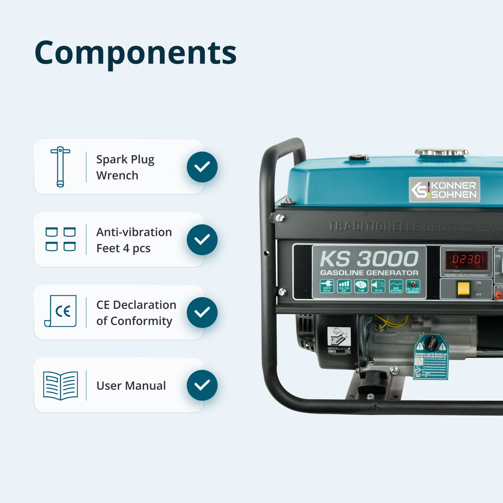 Gasoline generator "Könner & Söhnen" KS 3000