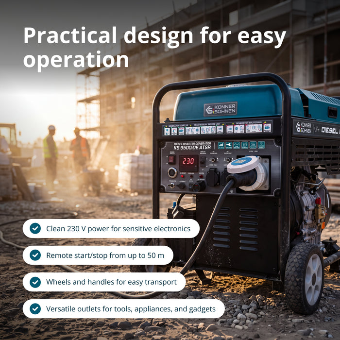 Diesel inverter generator KS 9500iDЕ ATSR