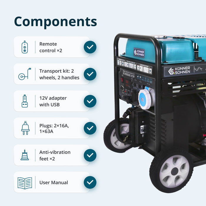 Diesel inverter generator KS 9500iDЕ ATSR