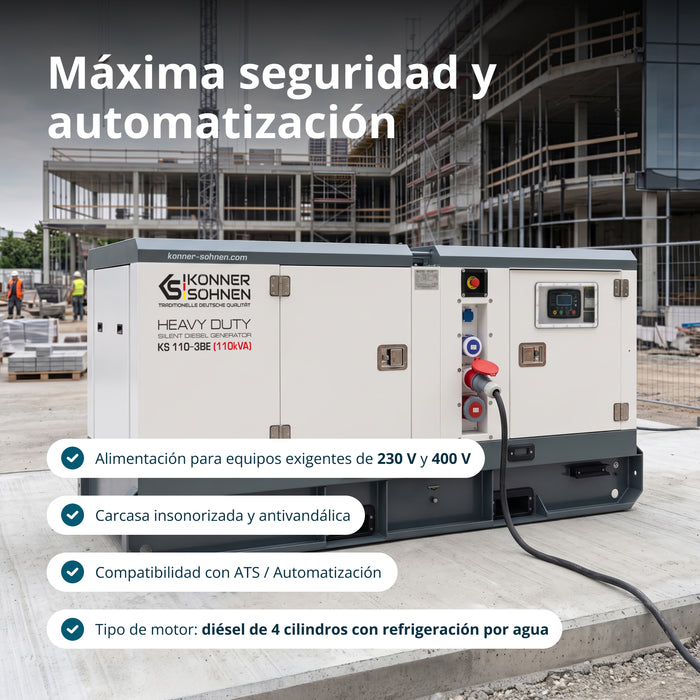 Generador diésel trifásico KS 110-3BE 