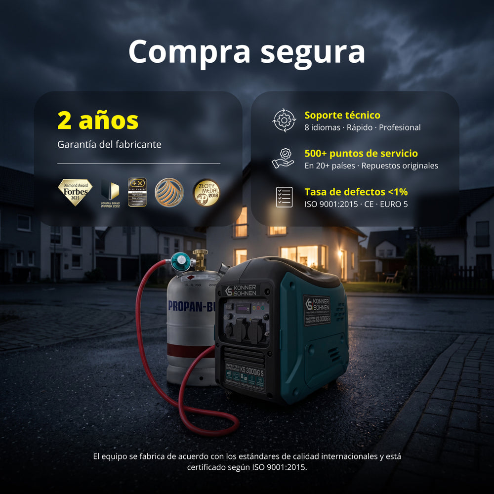 Generador inverter de doble combustible KS 3000iG S