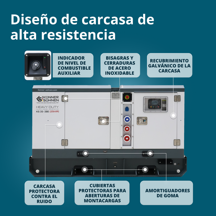 Generador diésel trifásico KS 35-3BE