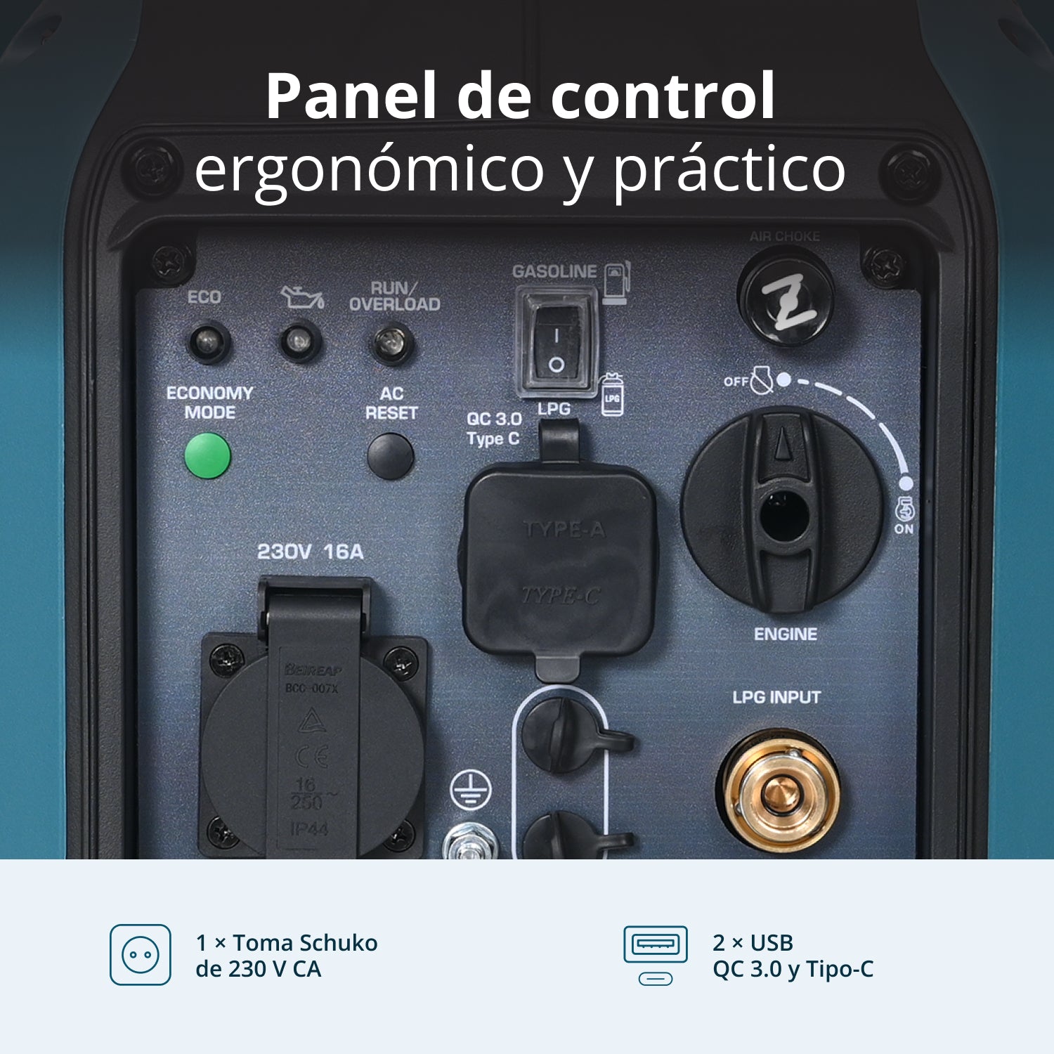 Generador Inverter (gasolina/gas) KS 1900iG S (Reacondicionado Excelente estado)