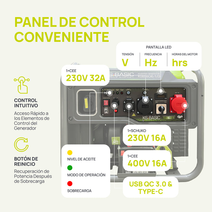 Generador Inverter KSB 80iE-1/3