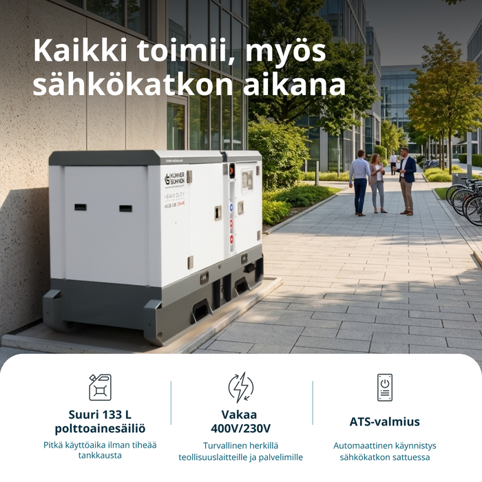 Kolmivaiheinen dieselvoimala KS 35-3BE