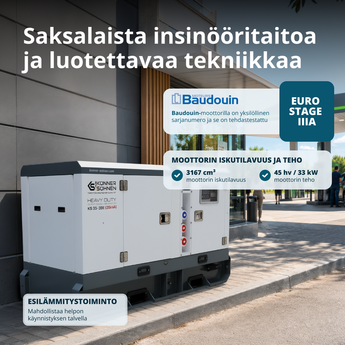 Kolmivaiheinen dieselvoimala KS 35-3BE