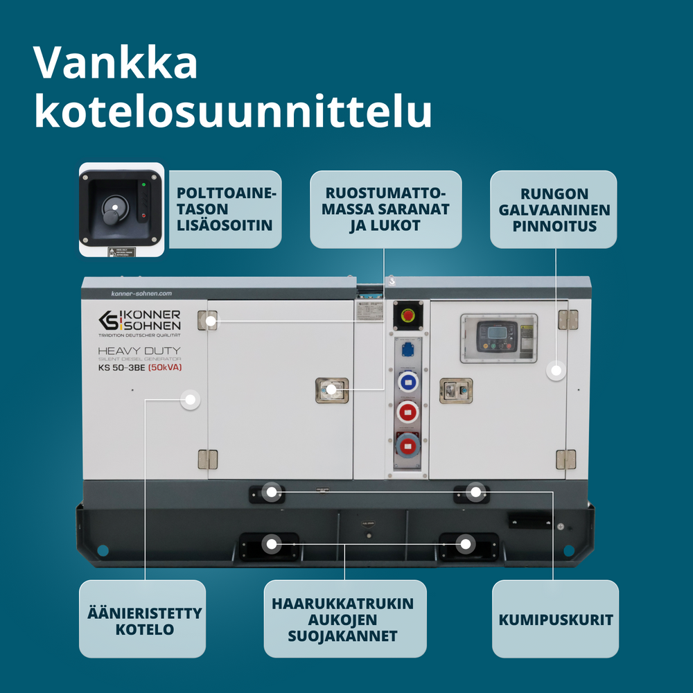 Kolmivaiheinen dieselvoimala KS 50-3BE