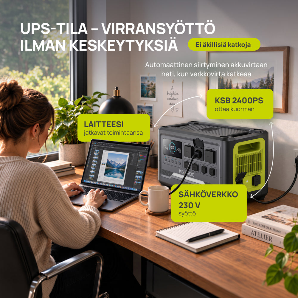Kannettava virtalähde KSB 2400PS