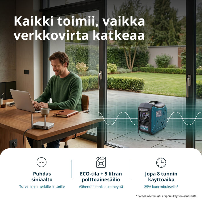 LPG/bensiini-invertterigeneraattori KS 3000iG S