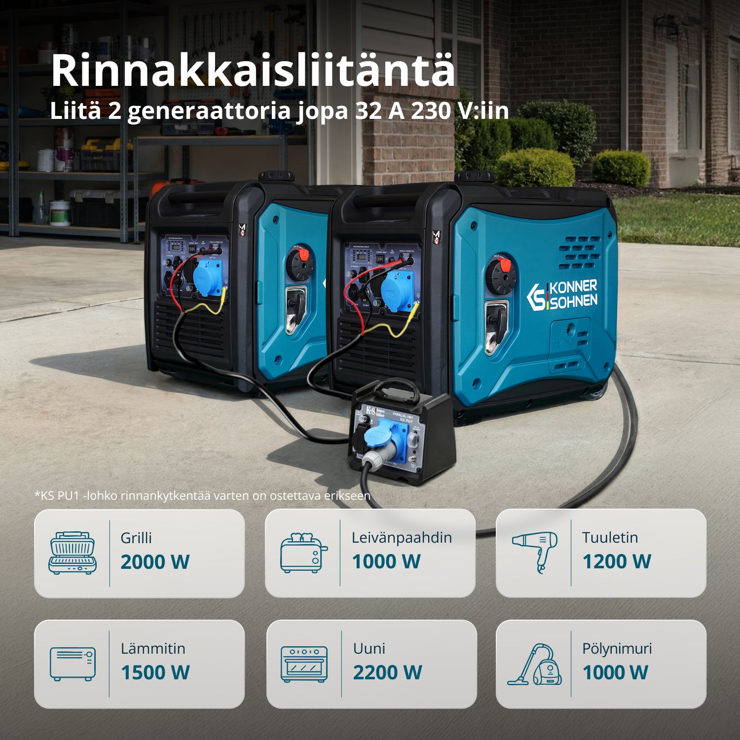 Invertterigeneraattori KS 6000iE S