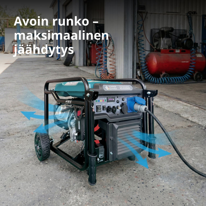 Kaksipolttoaineinen invertterigeneraattori KS 6500iEG
