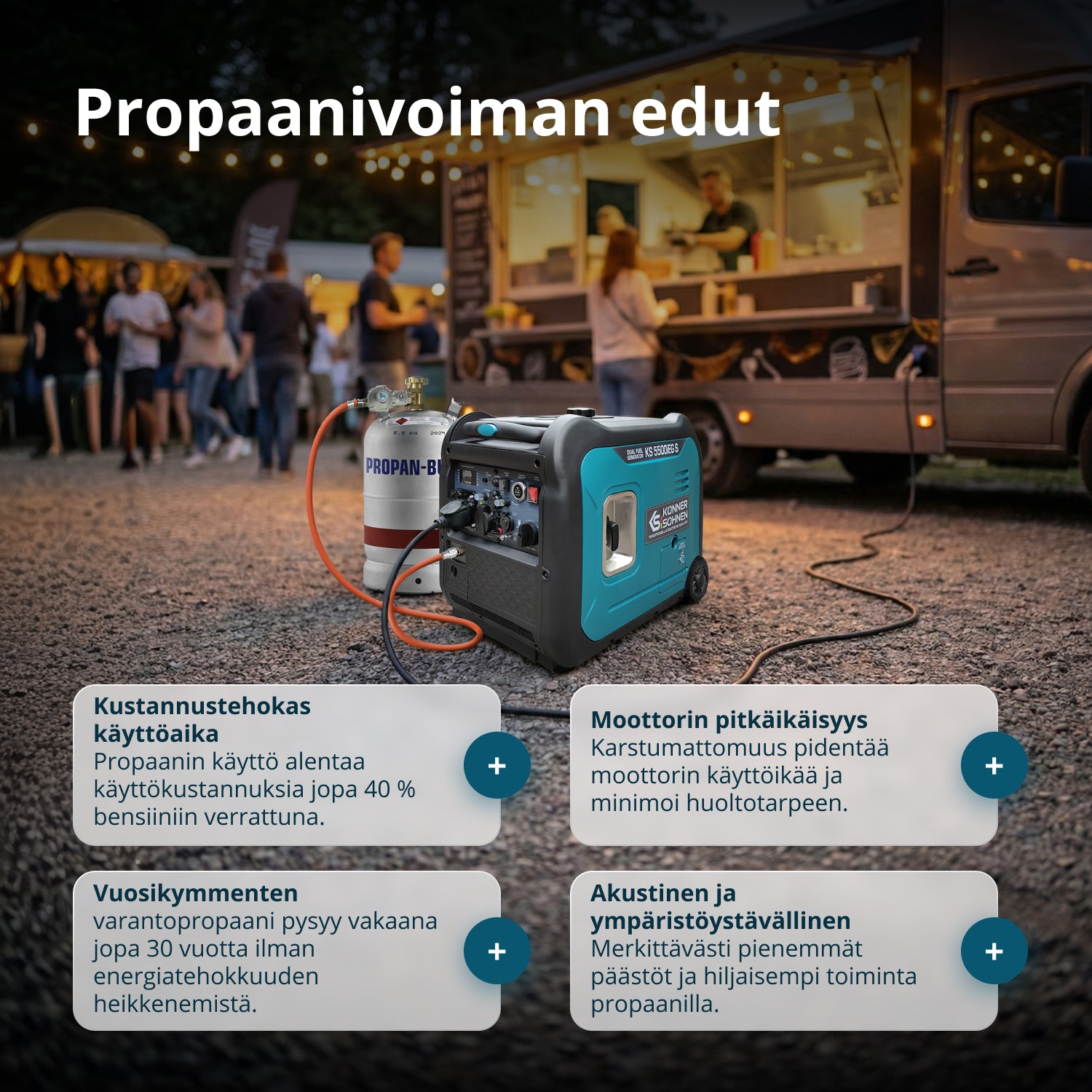 LPG/bensiini-invertterigeneraattori KS 5500iEG S