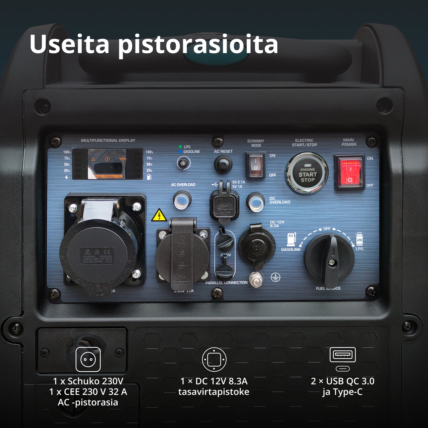 LPG/bensiini-invertterigeneraattori KS 5500iEG S