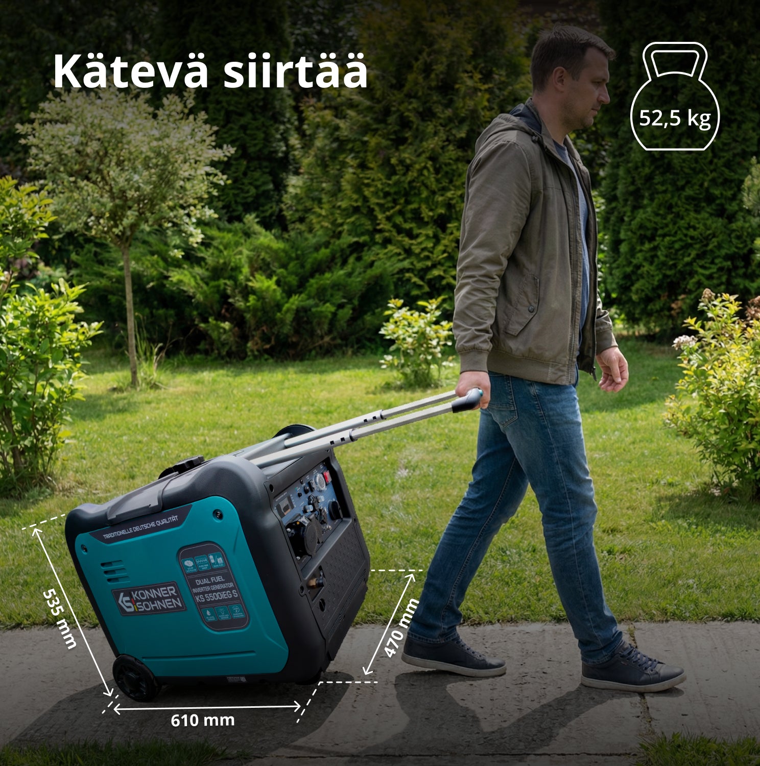 LPG/bensiini-invertterigeneraattori KS 5500iEG S