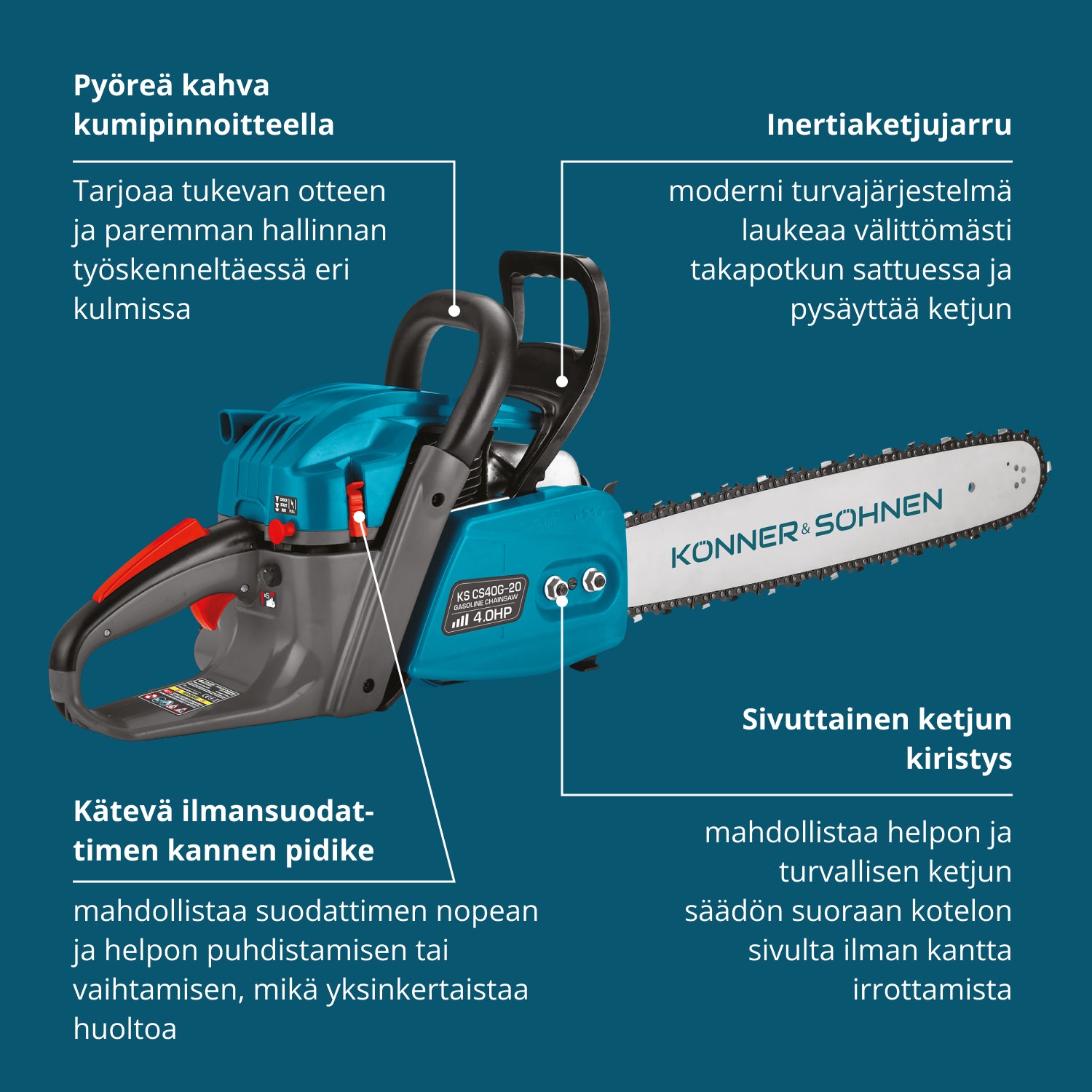 Bensiiniketjusaha KS CS40G-20