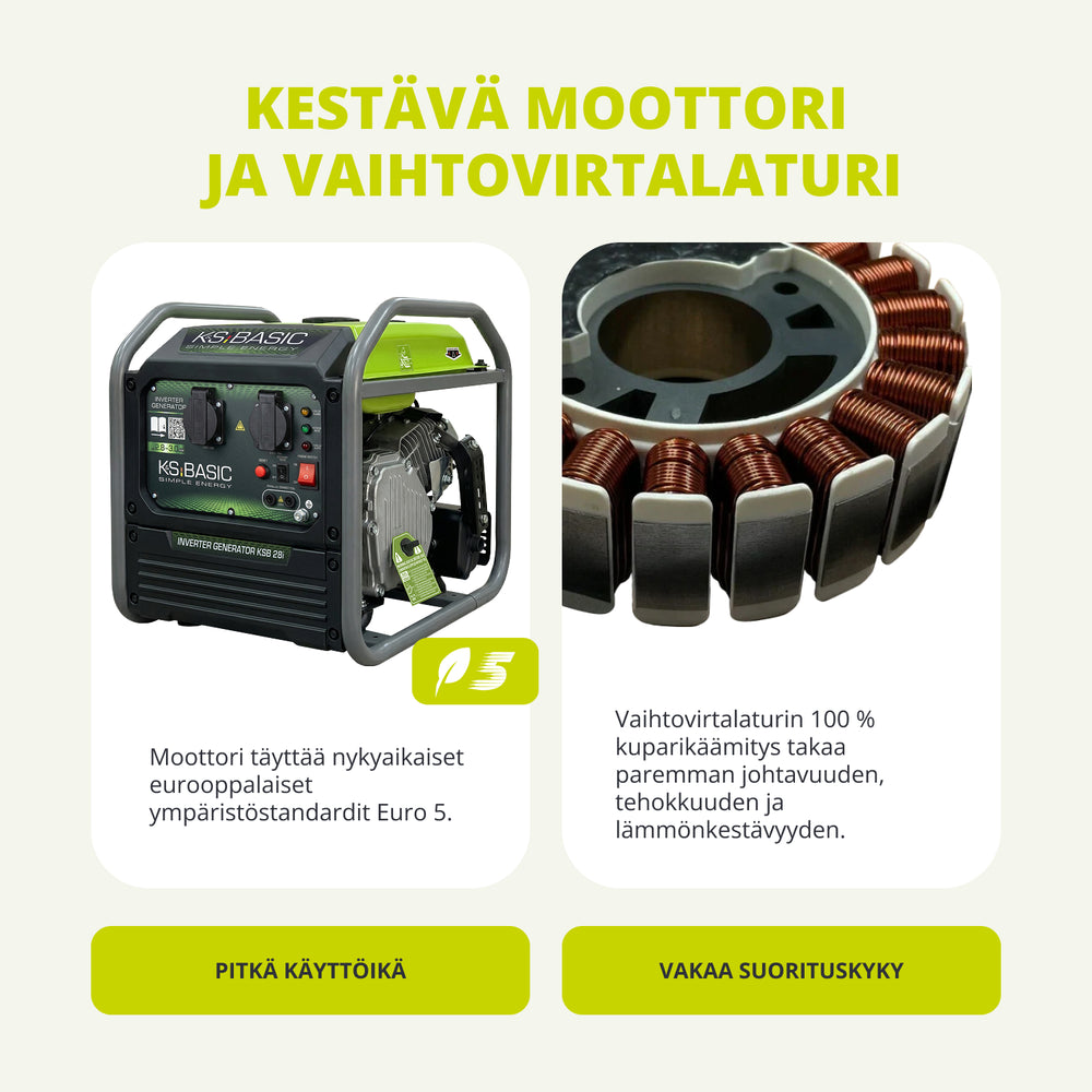 Invertterigeneraattori KSB 28i