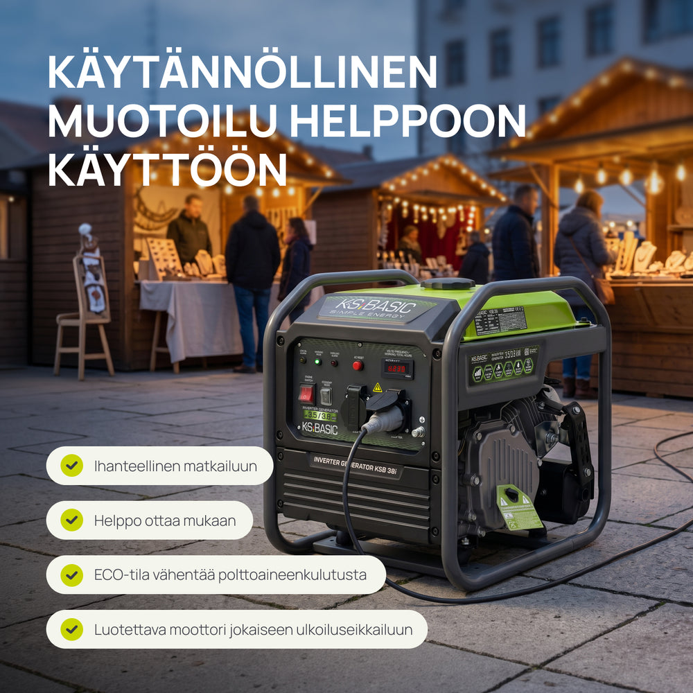 Invertterigeneraattori KSB 38i