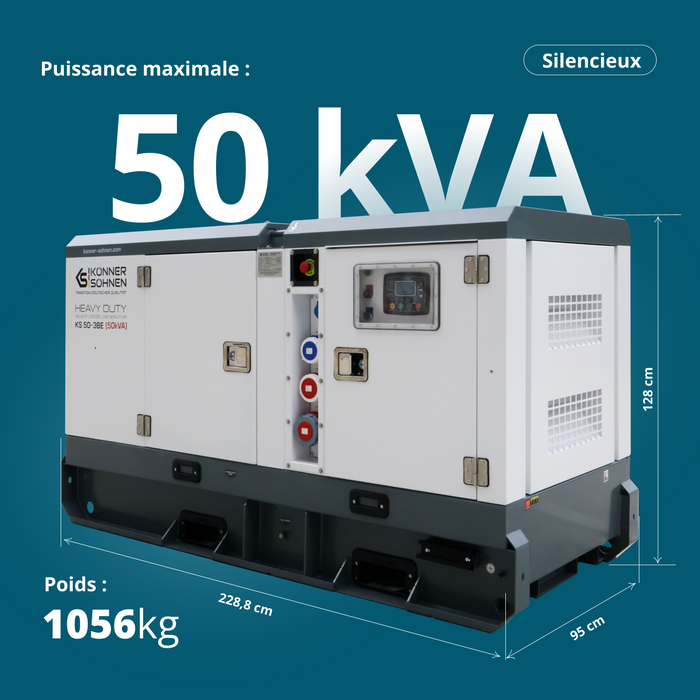 KS 50-3BE Groupe électrogène diesel triphasé