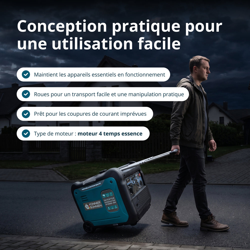 Groupe électrogène-onduleur dans la boîte anti-bruit KS 5500iE S ATSR