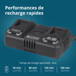 Chargeur double pour batteries rechargeables 20V KS C35A-2 thumbnail