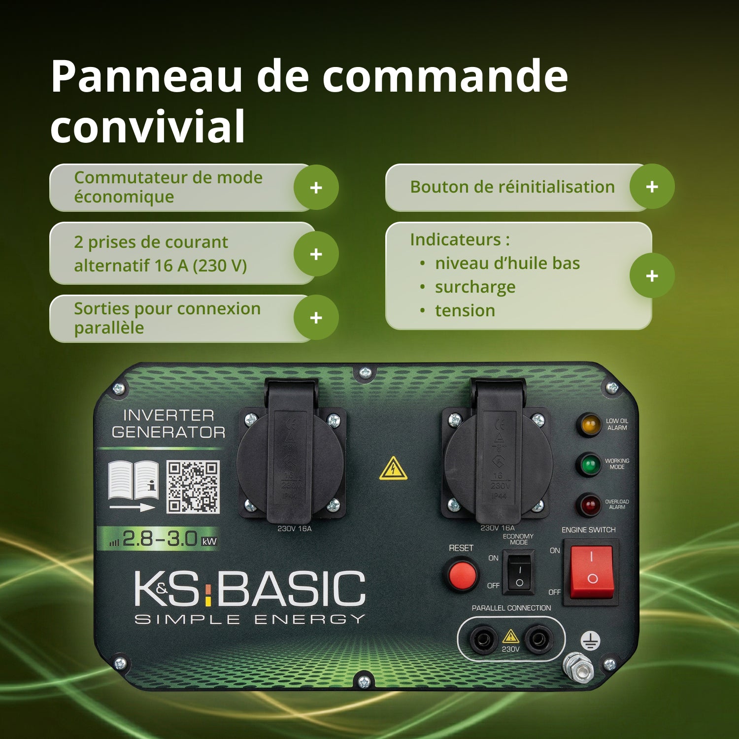 Groupe électrogène à inverter KSB 28i