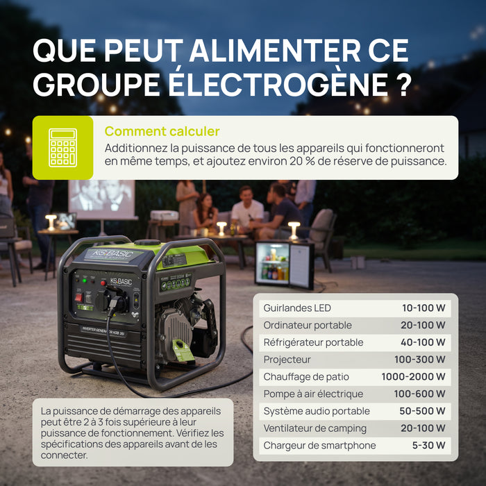 Groupe électrogène inverter KSB 36i 