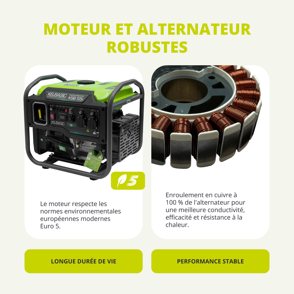 Groupe électrogène inverter KSB 55i 
