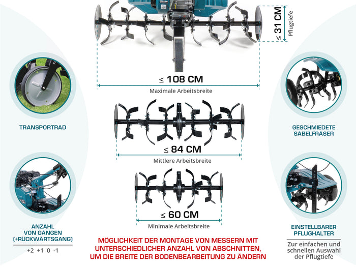 Benzines kapálógép KS 7HP-950A