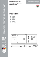 Diesel erőmű KS 22-3BE, KS 35-3BE, KS 50-3BE, KS 72-3BE, KS 110-3BE