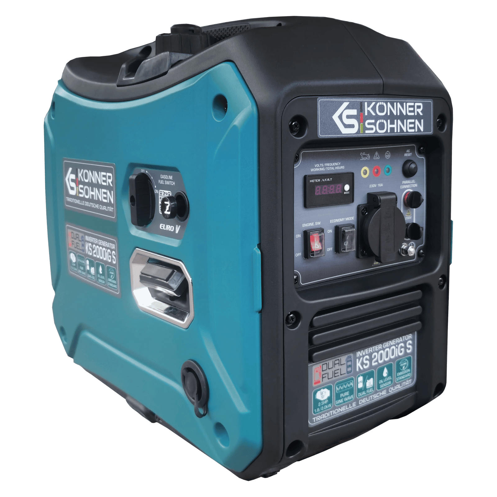 Generador inverter híbrido de gas/gasolina KS 2000iG S