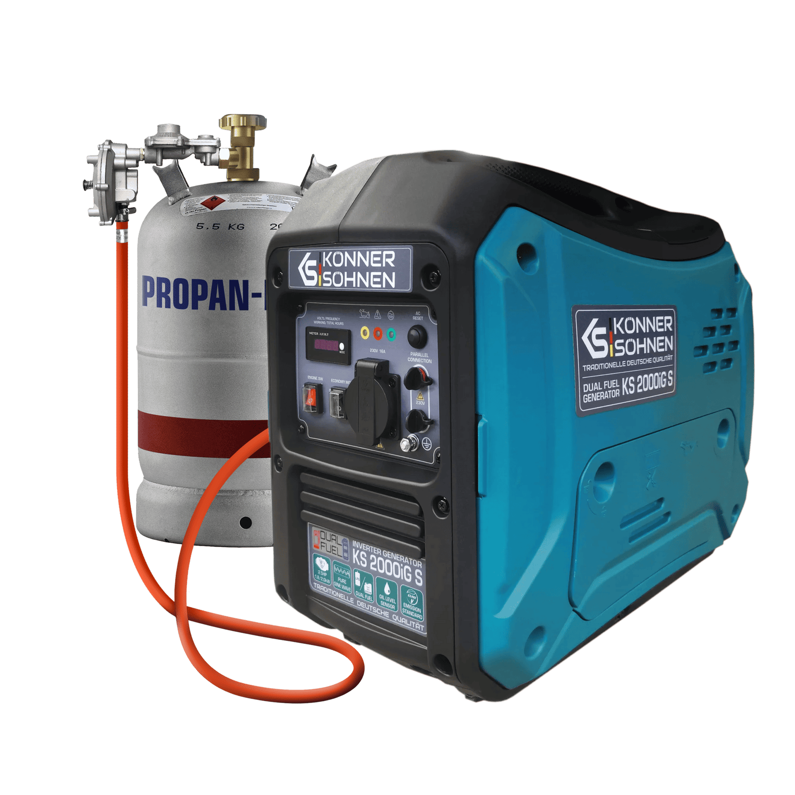 LPG/benzin inverter generator KS 2000iG S