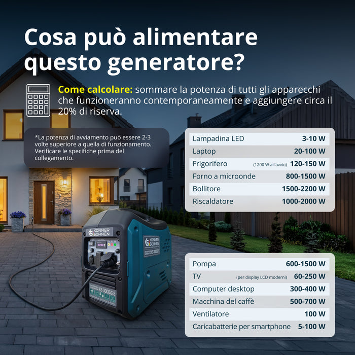 Generatore inverter a GPL/benzina KS 3000iG S