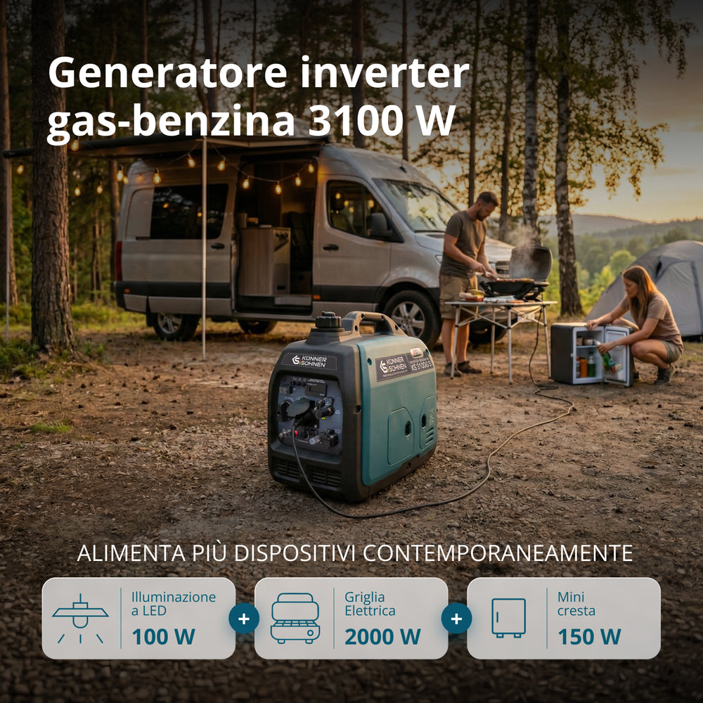 Generatore inverter GPL/benzina KS 3100iG S