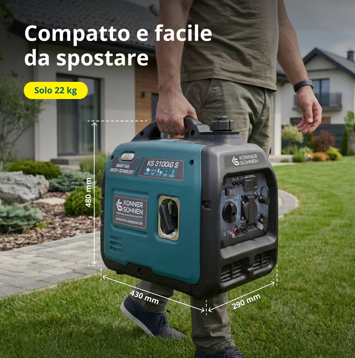 Generatore inverter GPL/benzina KS 3100iG S