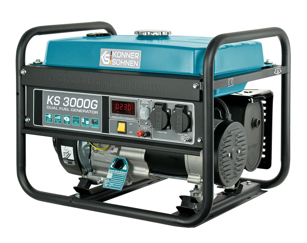 LPG/Benzin Generátor „Könner & Söhnen” KS 3000G