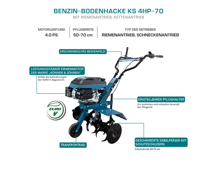 Benzin-Bodenhacke KS 4HP-70