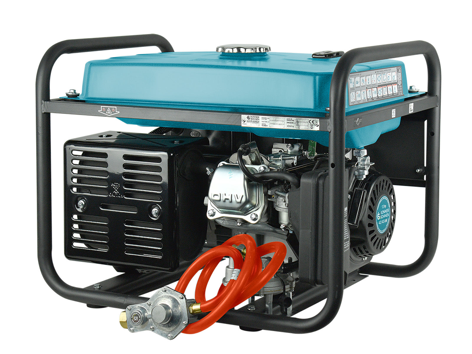 Generador híbrido de gasolina y gas "Könner & Söhnen" KS 5000E G