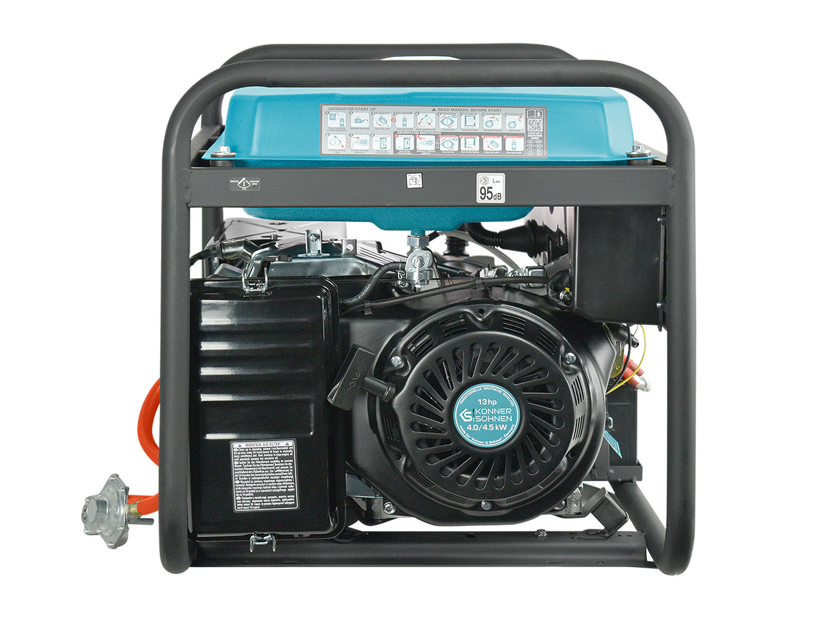 Generador híbrido de gasolina y gas "Könner & Söhnen" KS 5000E G