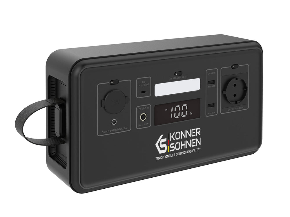 Central eléctrica portátil LifePO4 KS 300PS (Reacondicionado – Estado aceptable)