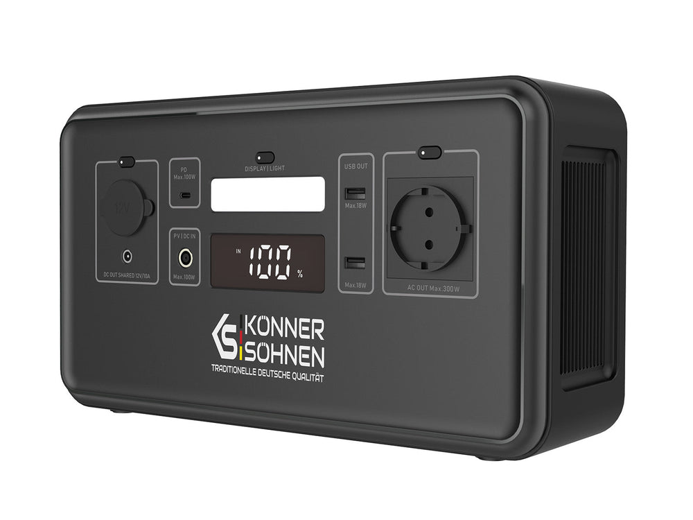 Central eléctrica portátil LifePO4 KS 300PS (Reacondicionado – Estado aceptable)