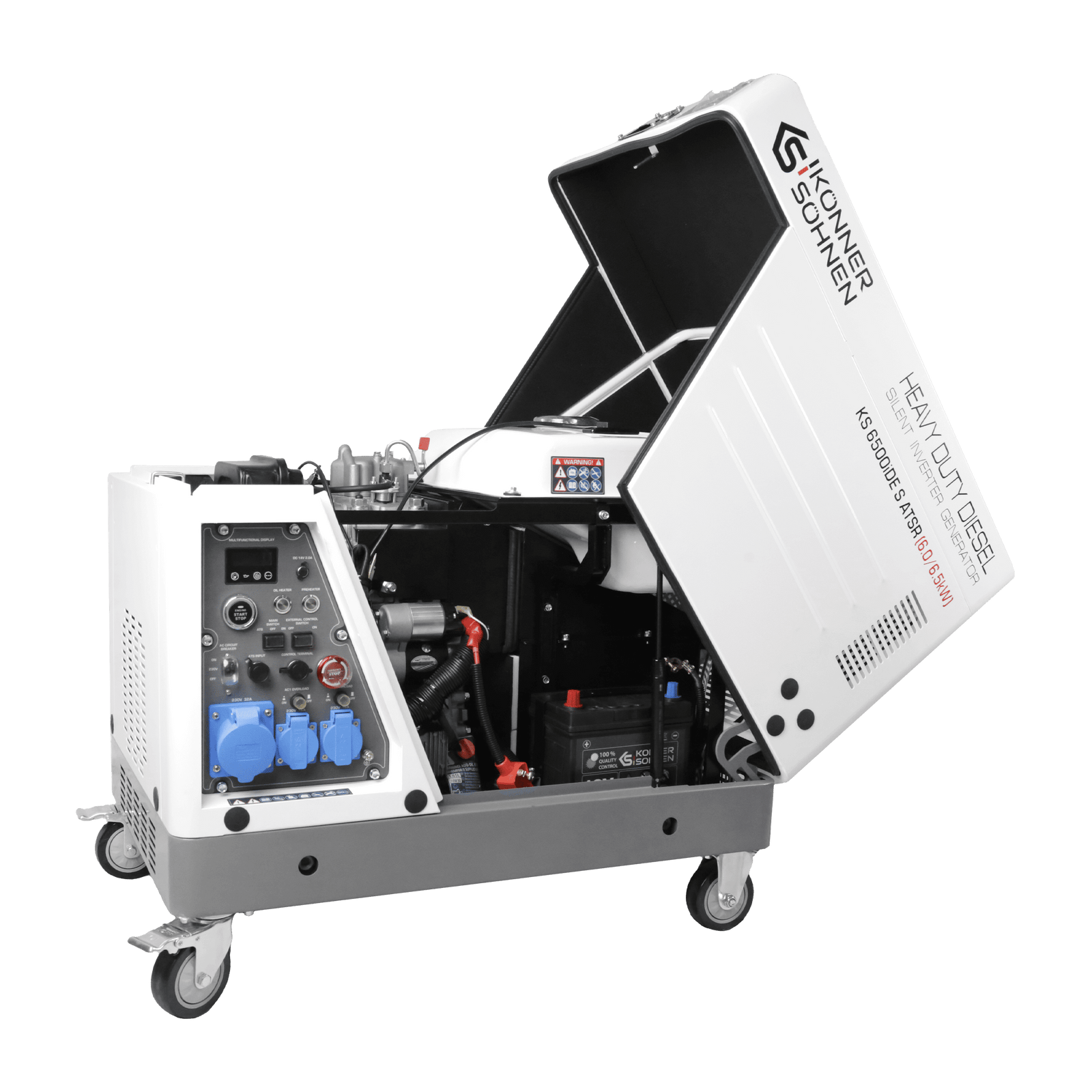 Diesel Inverter Generator in Soundproof Casing KS 6500iDE S ATSR